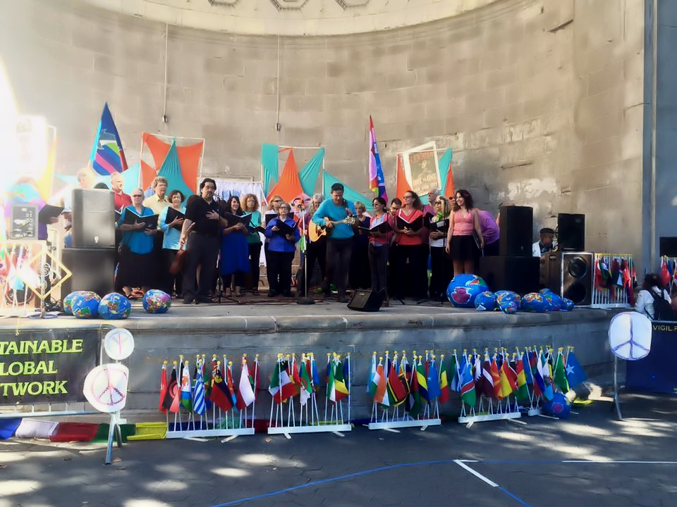 At the International Peace Vigil