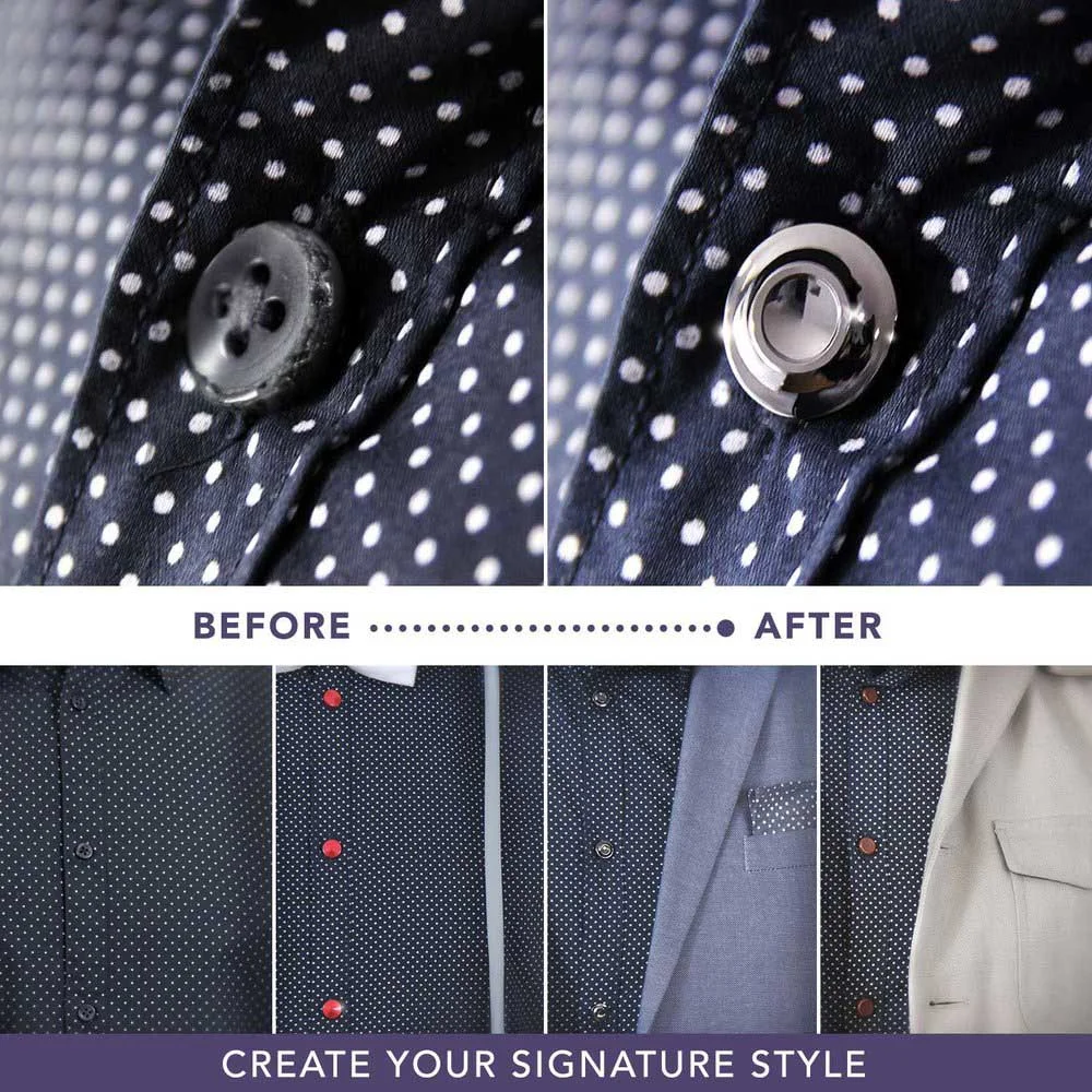 Deco Gun Metal | Auxilry | Shirts | Buttons