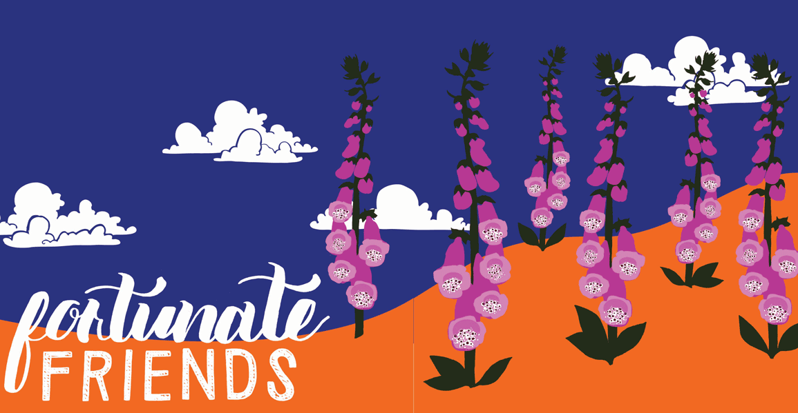 A wayward bubble bee finds true friendship with a foxglove. Fortunate Friends is illustrated by Kate Blairstone.