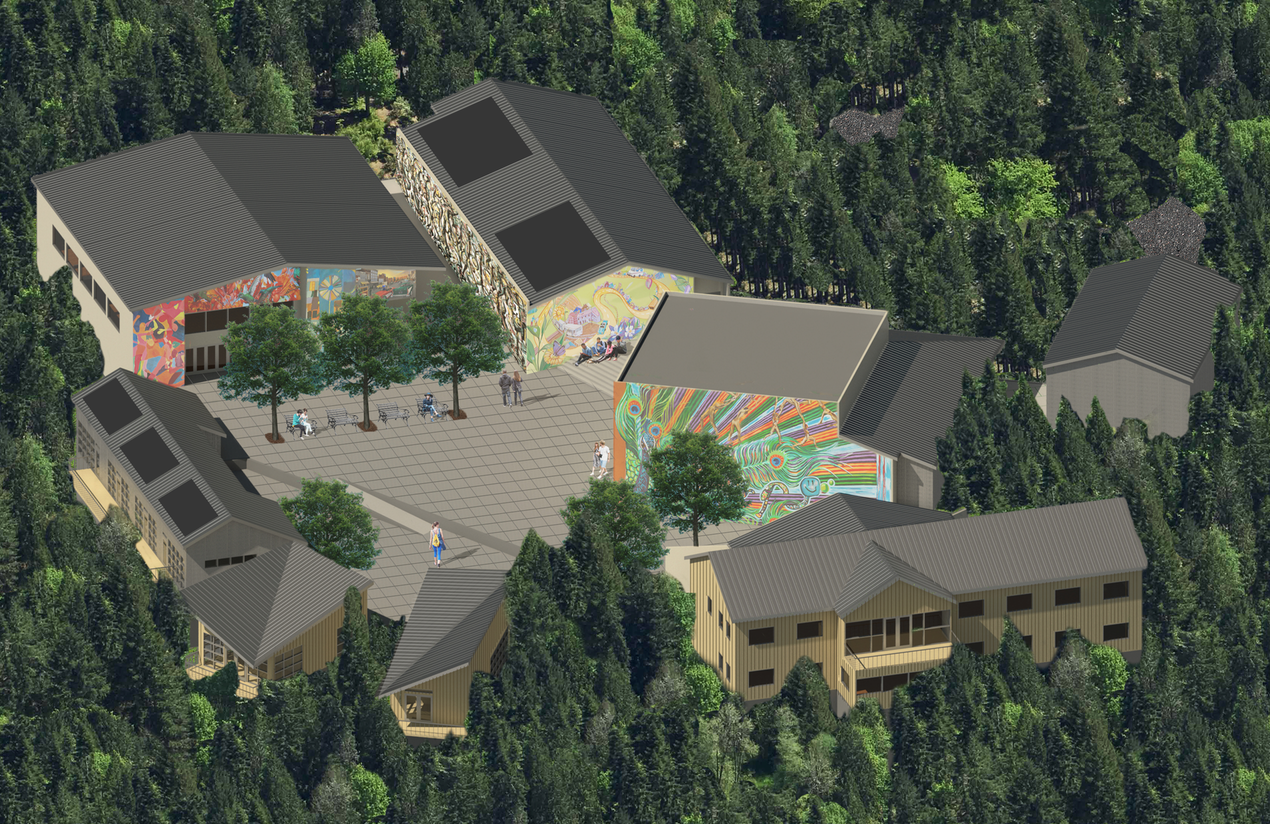 Artist's conception of the future Art Farm facilities.