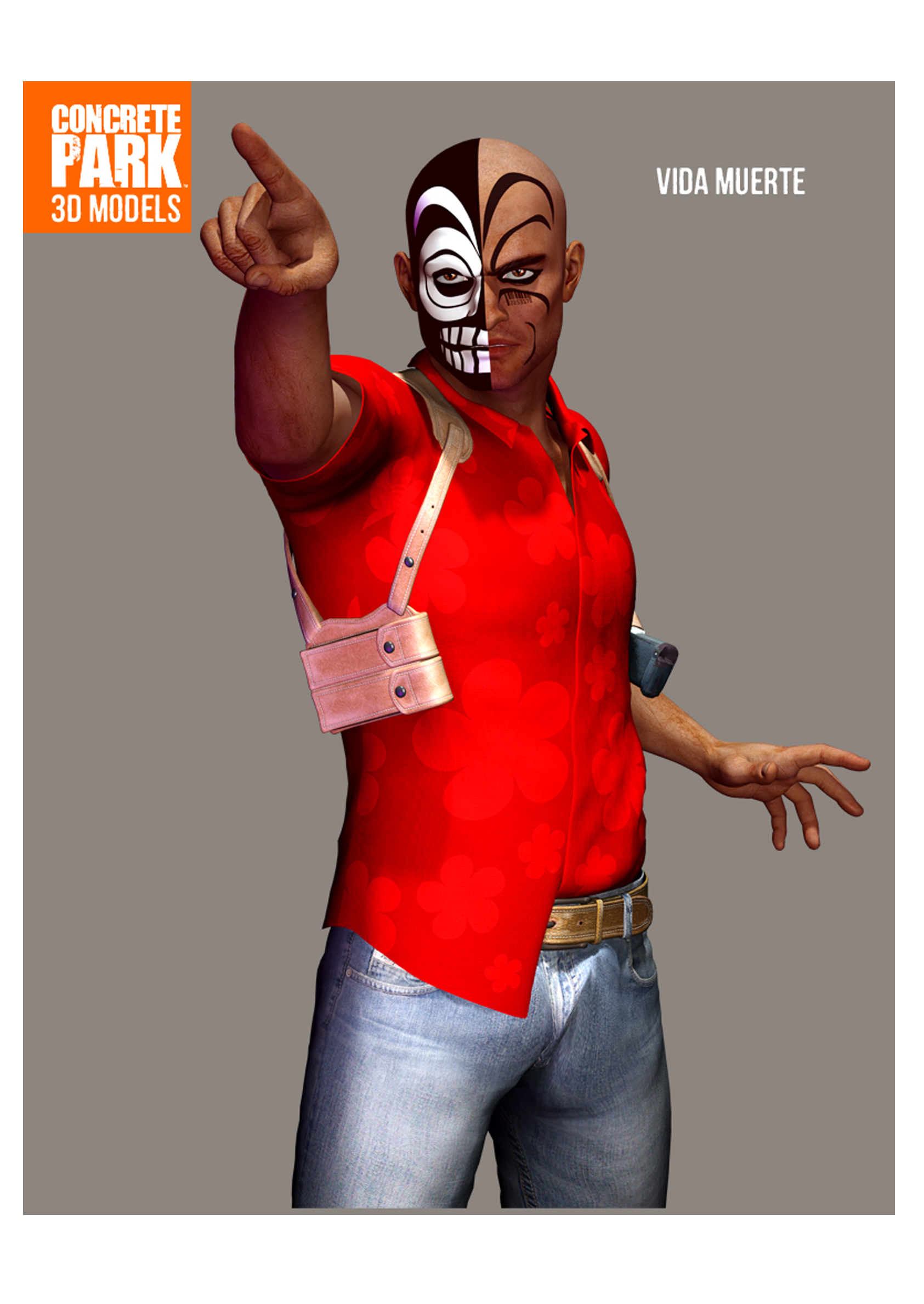 3D Model of Vida Muerte™ by Tony Puryear - 2015