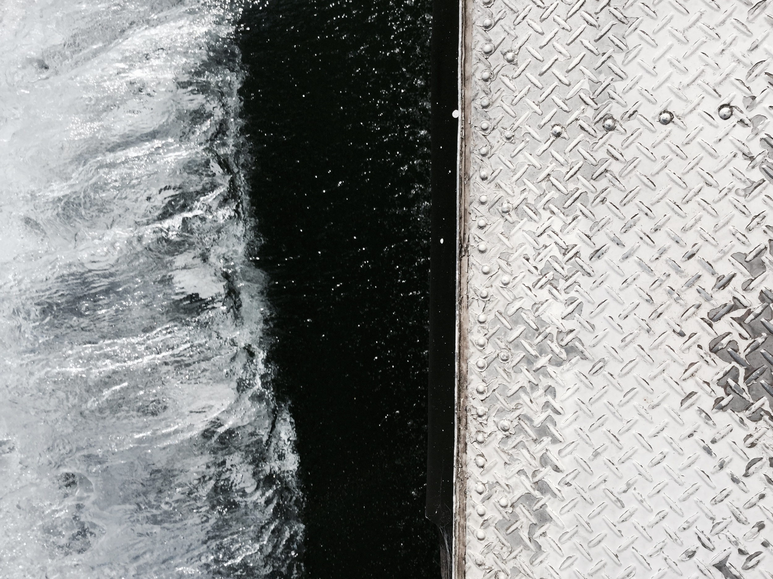 Glassy/Icy texture of the broken waters of Lake Biwa, Japan. 
