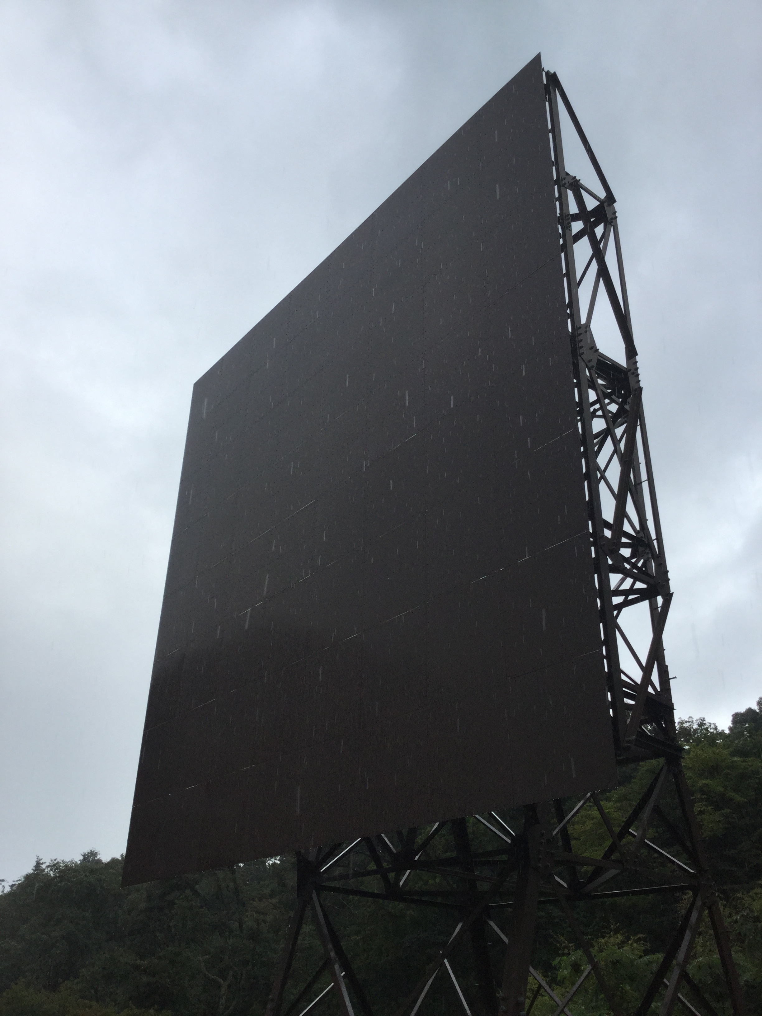 Went hiking in the mountains, rain and fog makes for a Hike to remember! Ominous looking structure found along the way. 