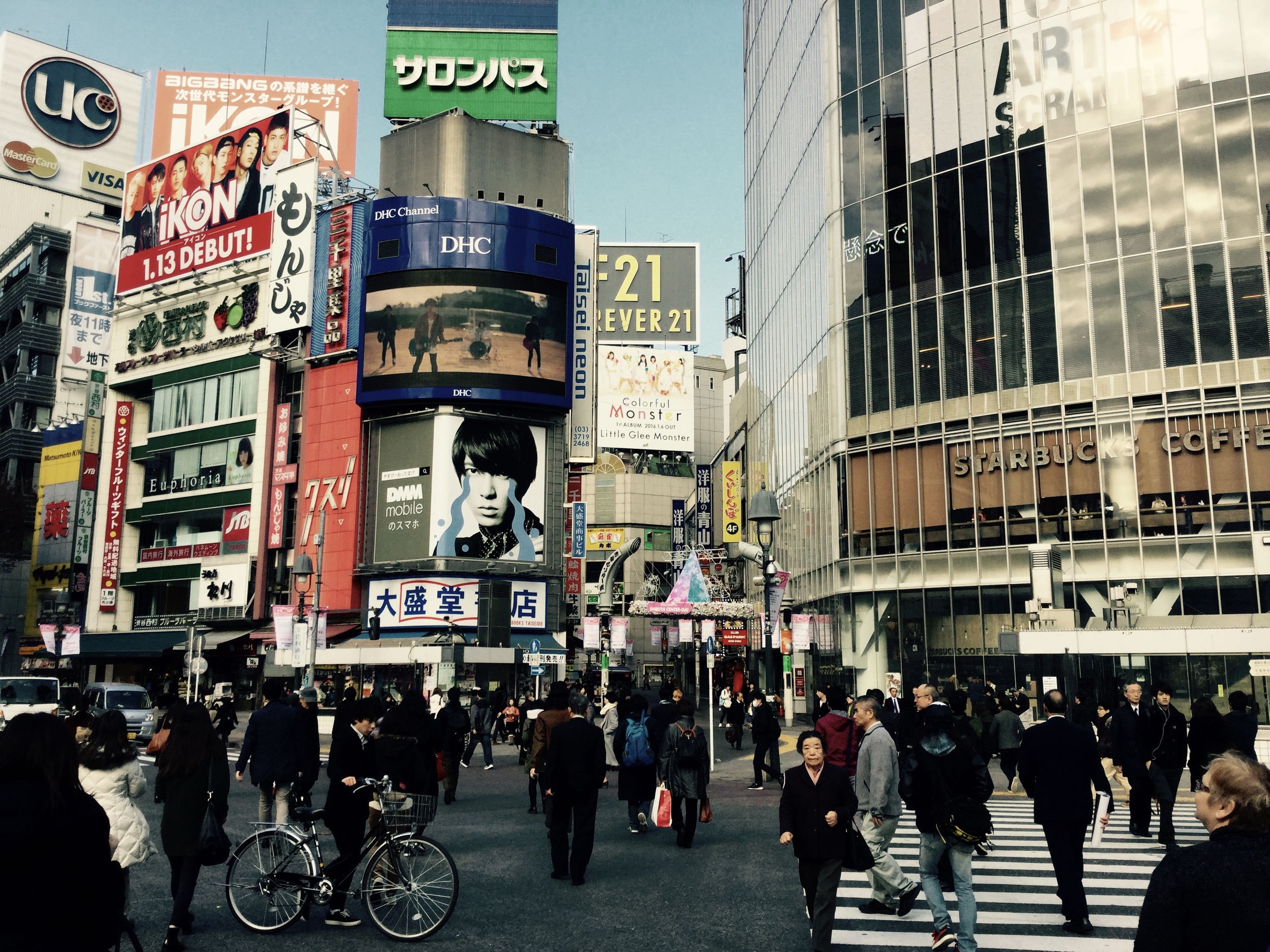 'Shibuya Crossing', masses of people. 