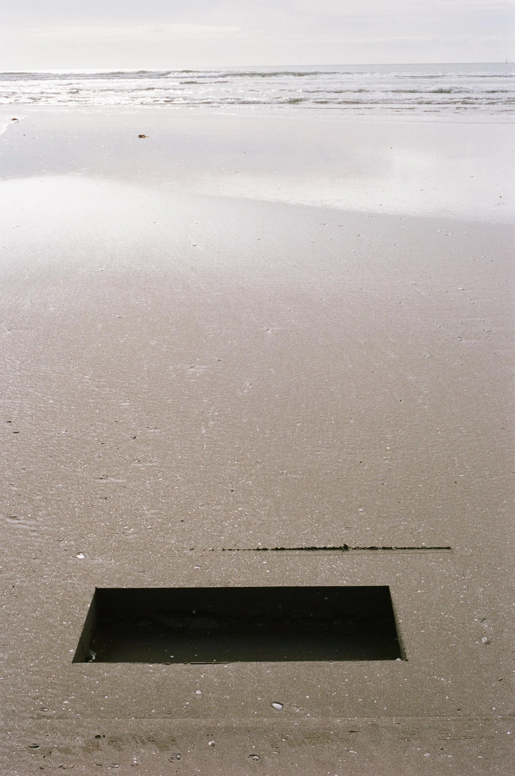 'Sand Void' at Orewa Beach, New Zealand, Captured on Portra 160 FILM, 2021.
