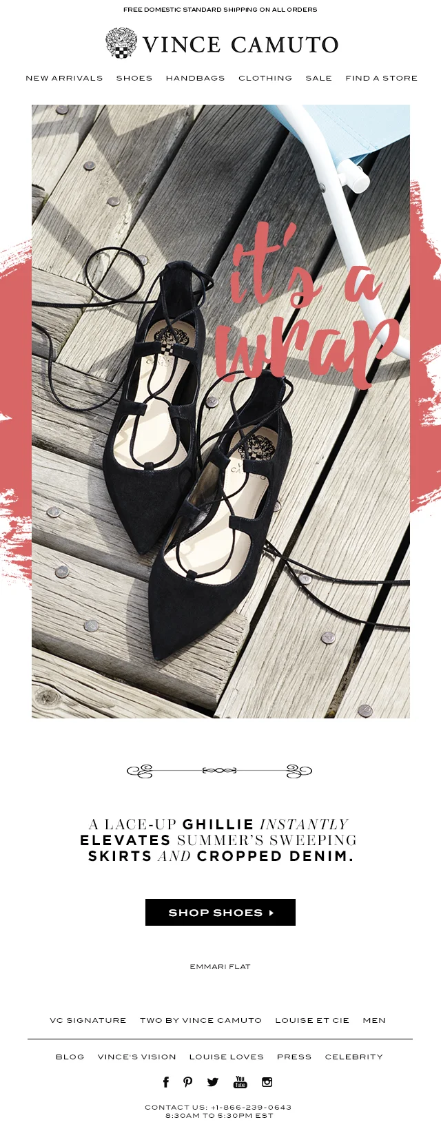 Graphic Design for the Emmari Flat Blast | Transition 2016 | Vince Camuto