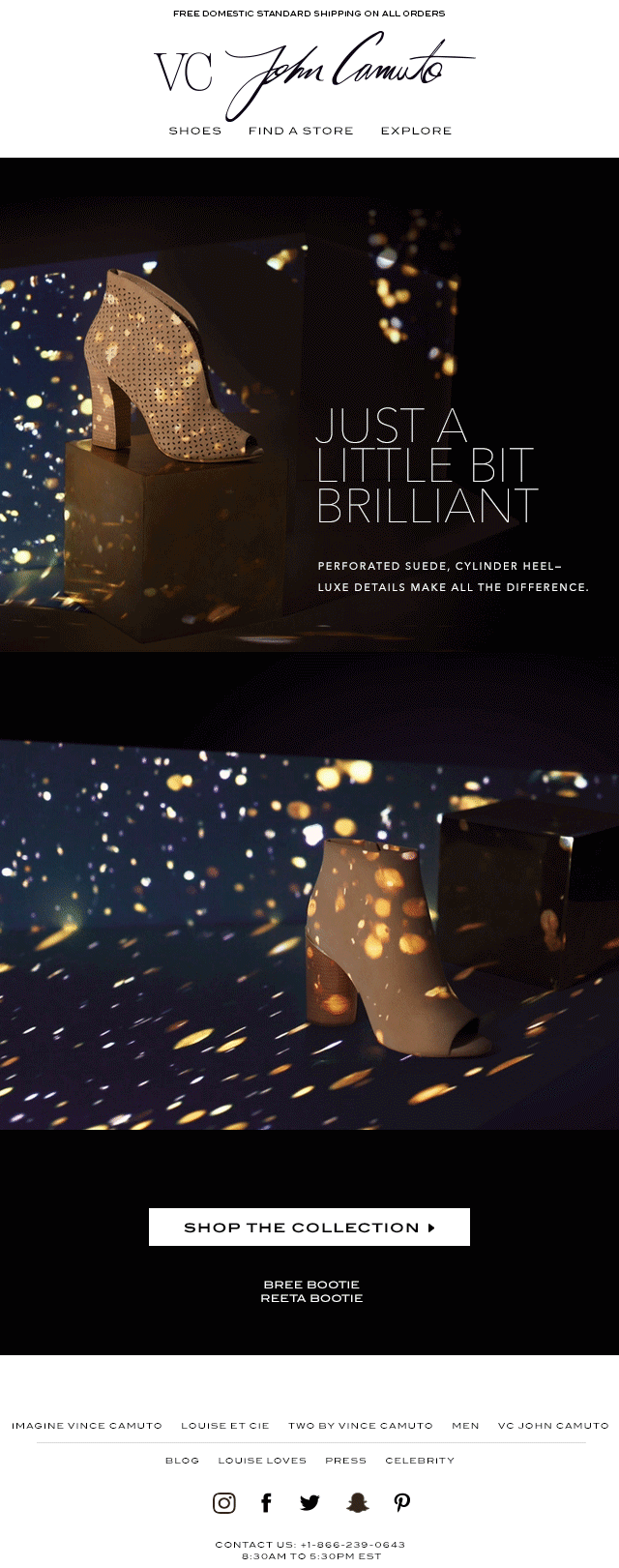 Graphic Design and Animation for the Reeta &amp; Bree Booties Blast | Holiday 2016 | VC John Camuto