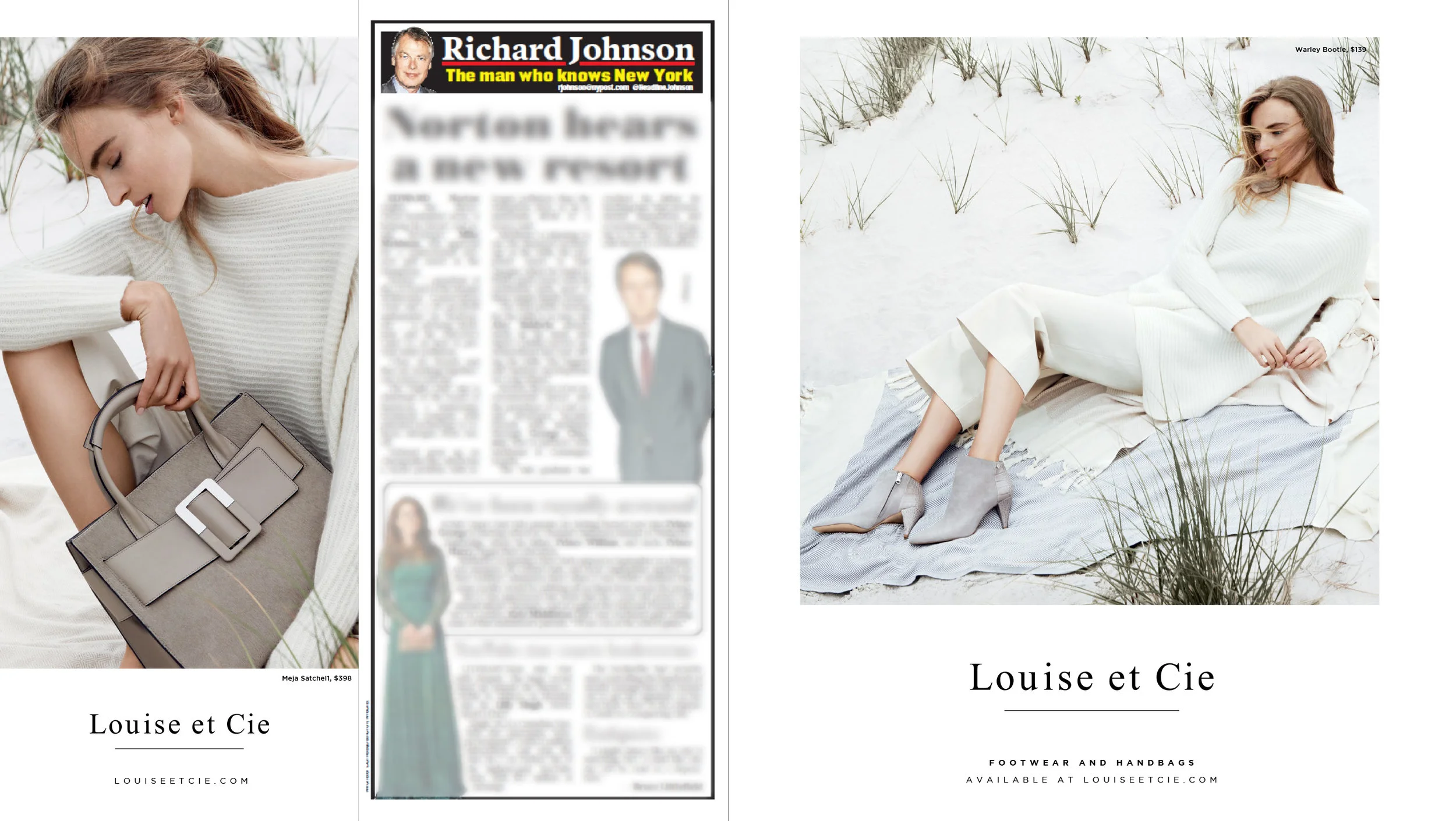 Graphic Design for New York Post ad that ran 3 days the week of October 10, 2017 | Fall 2017 | Louise et Cie
