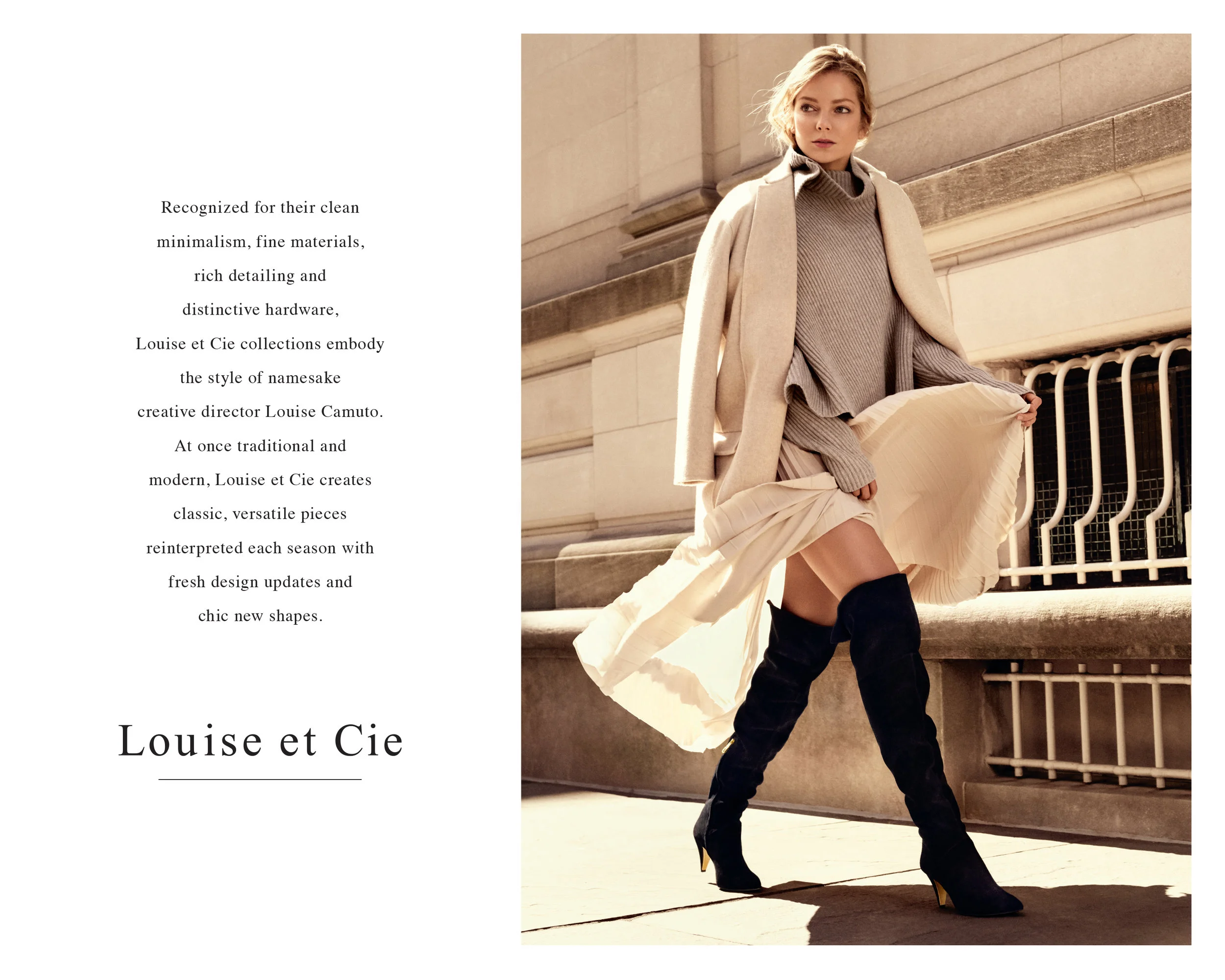 These Brand Intro Signs were featured in the Vince Camuto international stores carrying Louise et Cie including China, United Arab Emirates, Canada and Taiwan.