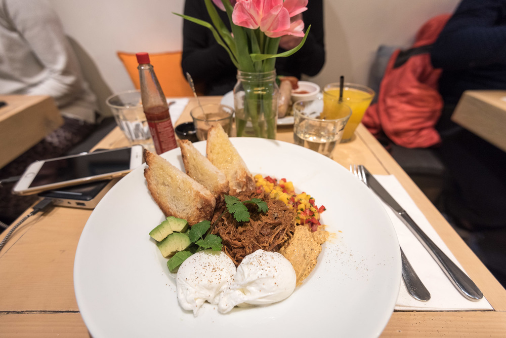 Breakfast at Bakers & Roasters in Amsterdam