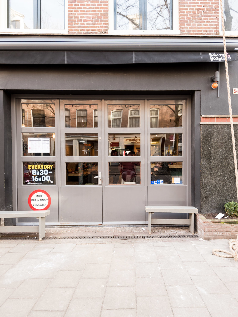 Breakfast at Bakers & Roasters in Amsterdam - Exterior