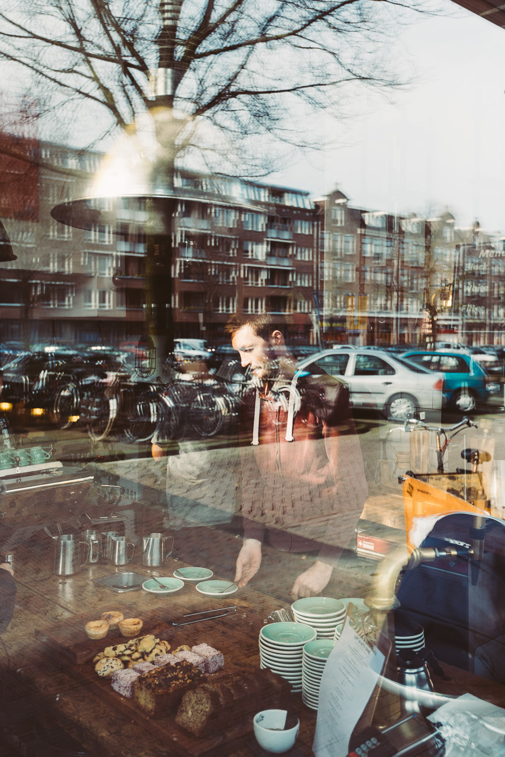 Lot Sixty One Coffee Roasters in Amsterdam - View from outside
