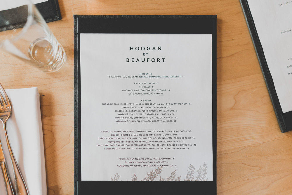 Brunch au Hoogan et Beaufort à Montréal