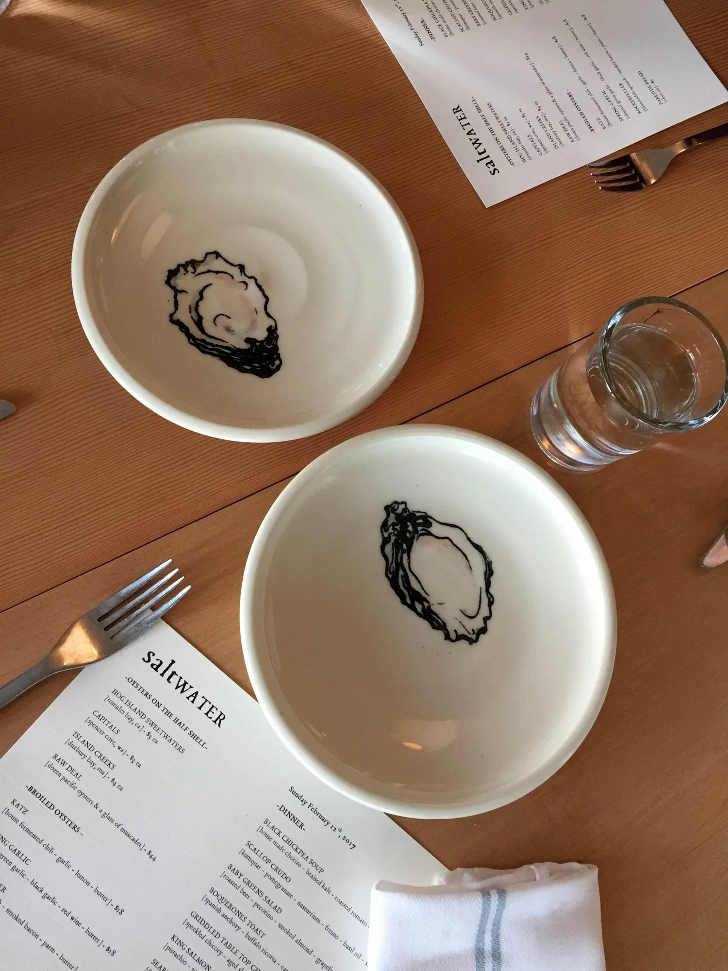 Oyster Plates At Saltwater