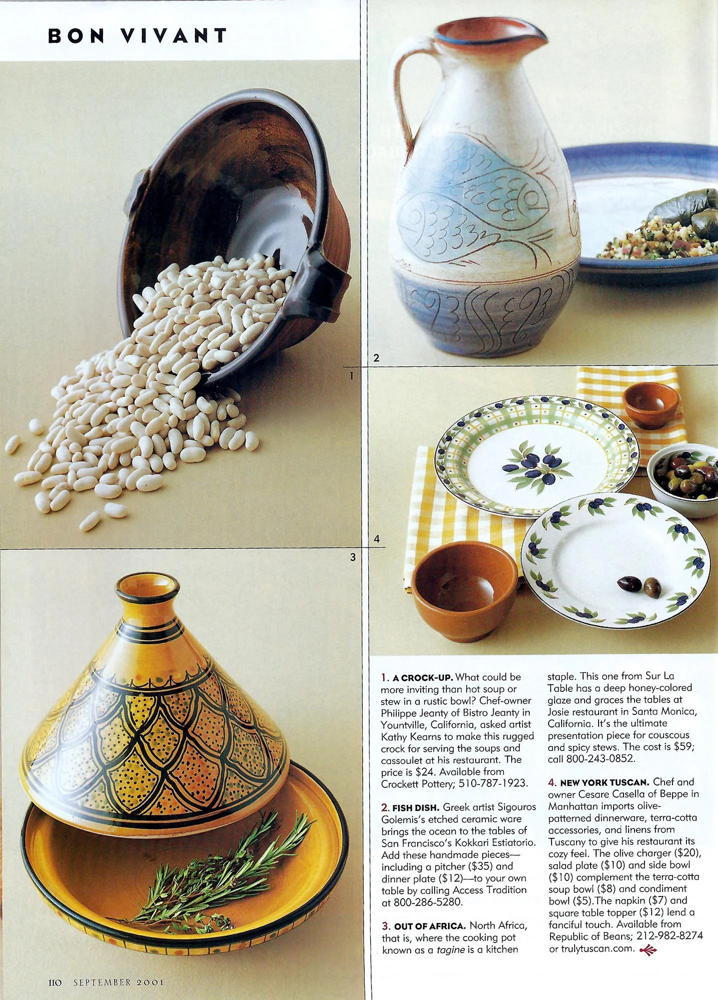 Bon Appétit, September 2001