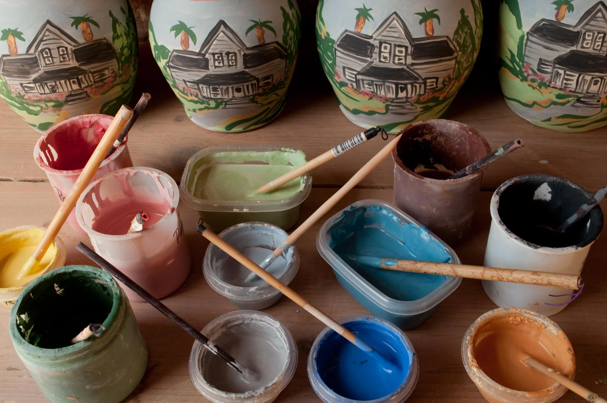 Homestead Vase Painting Process