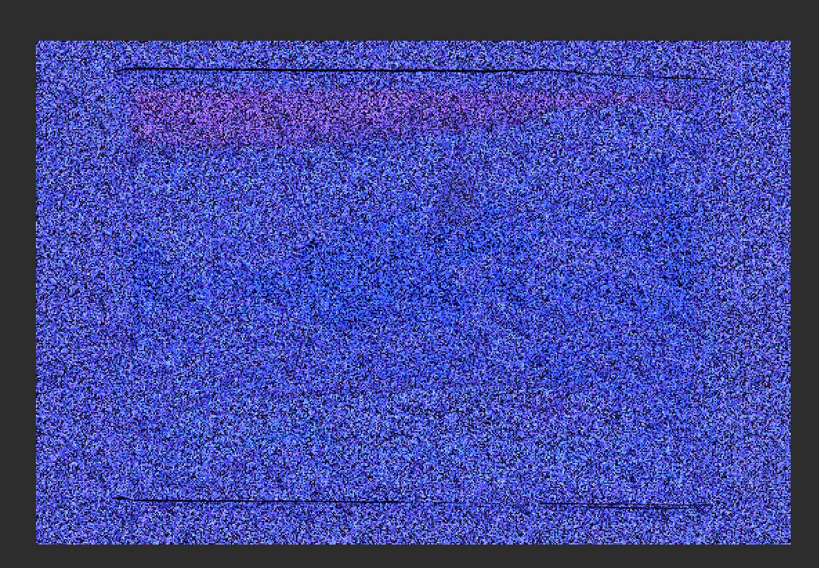 One way the Computer sees it... (accentuated blue channel)