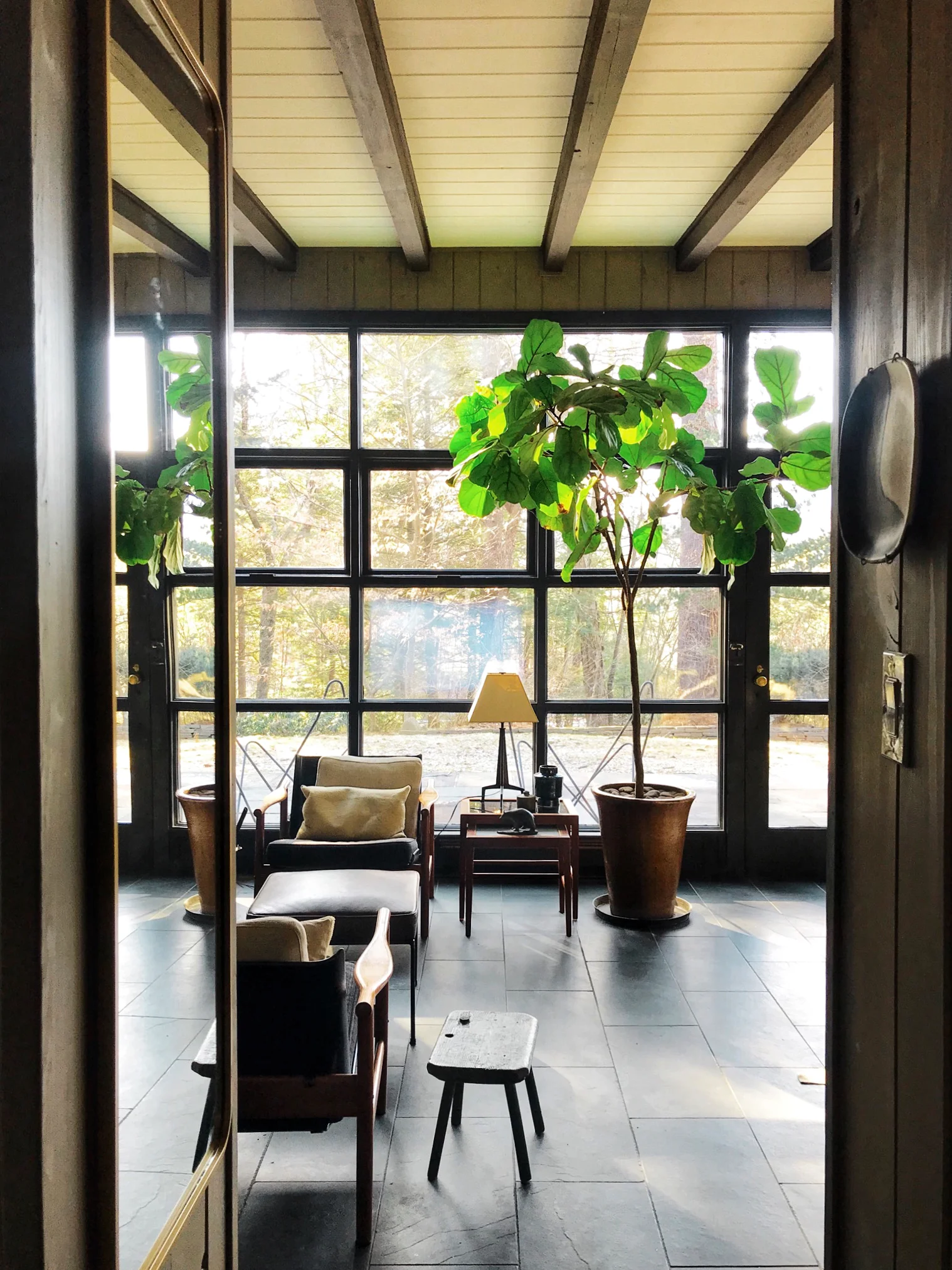 living room to coal cabin