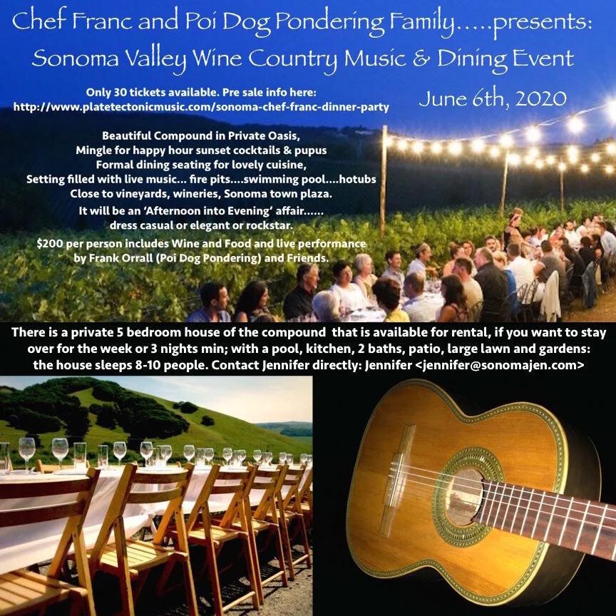 Chef Franc Sonoma Music and Dinner Party 