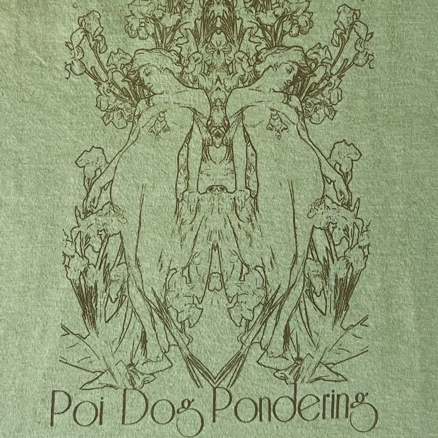 Men's Heather Green Lady Sketch Tee
