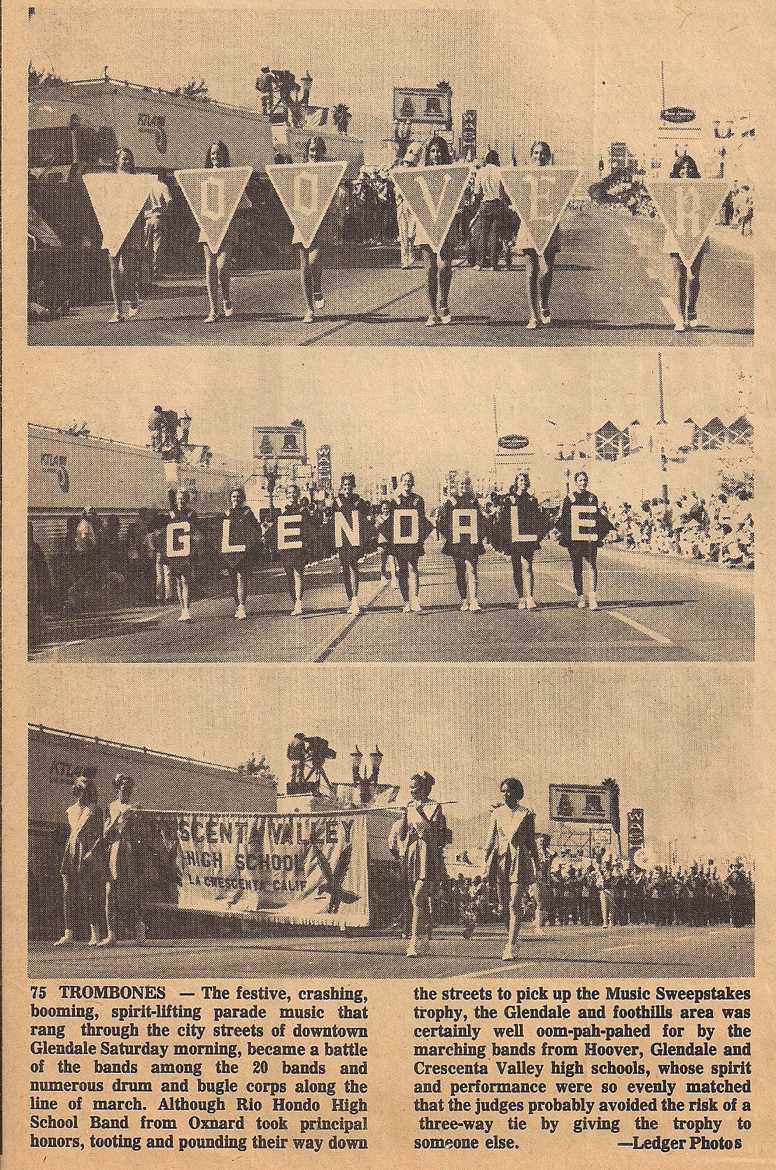 Article "...at the parade" in The Ledger