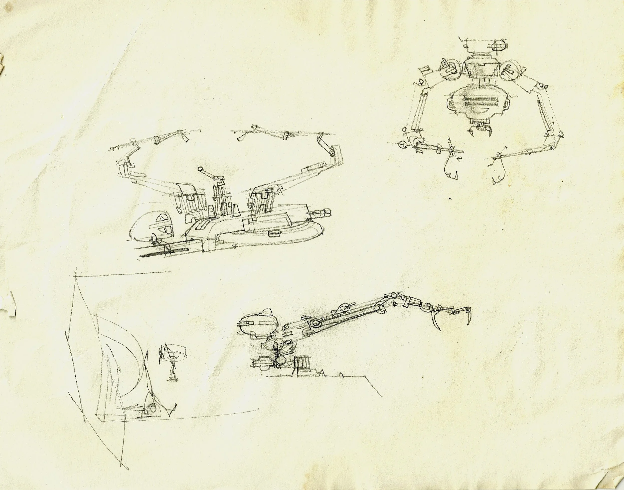 Concept art for a medical droid, or part of one, for THE EMPIRE STRIKES BACK- The Christopher Corey Smith Collection