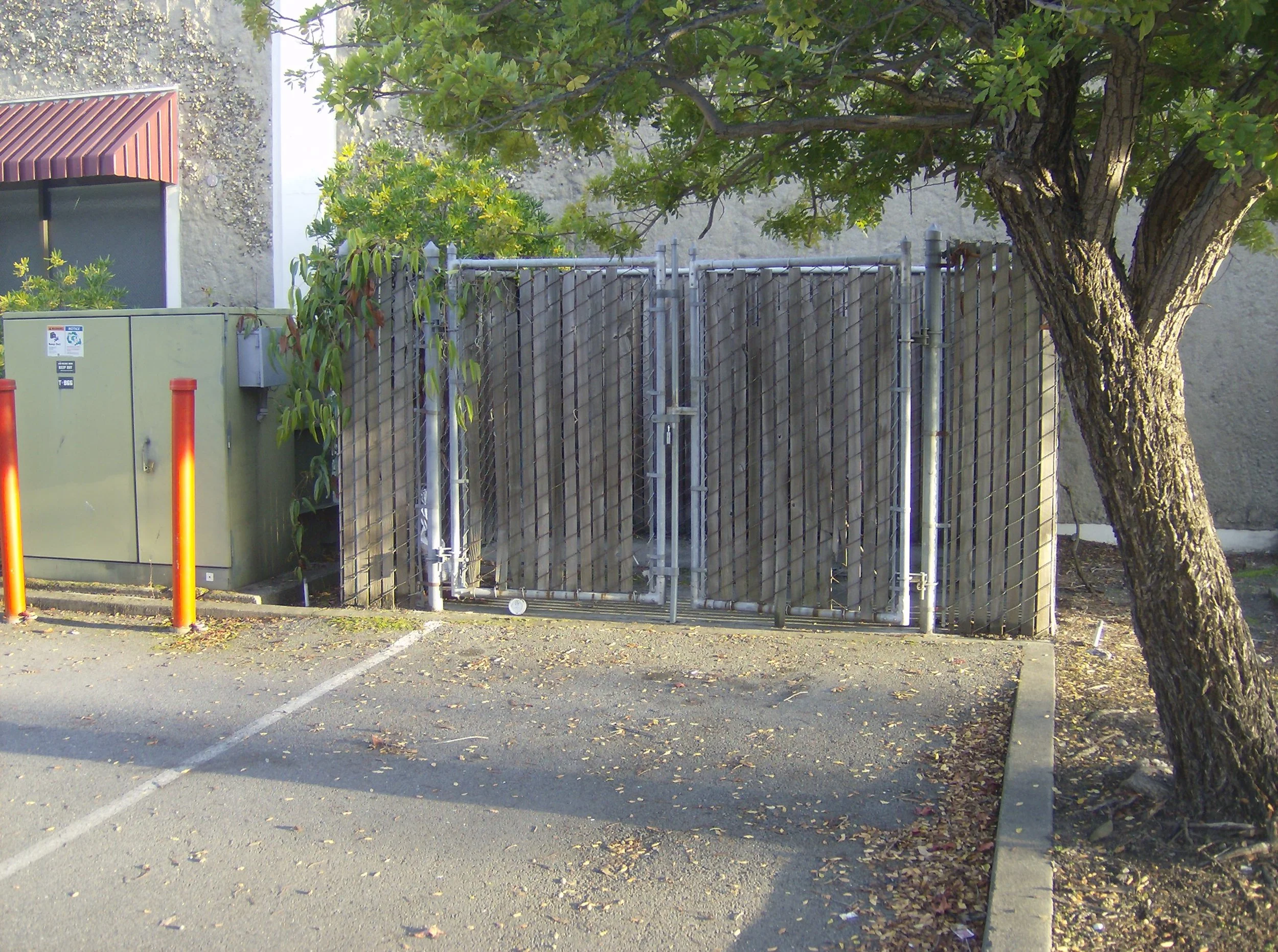 The dumpster enclosure at ILM where Christopher and his friends saved historical STAR WARS artifacts- The Christopher Corey Smith Collection
