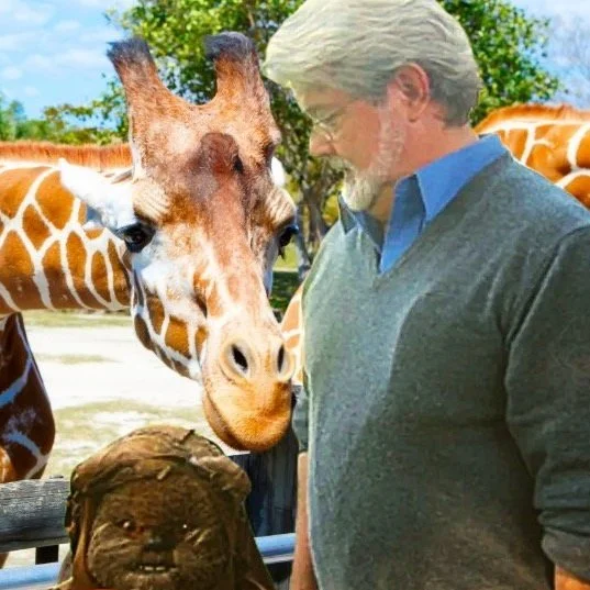 George Lucas Gets Ambushed At The Zoo
