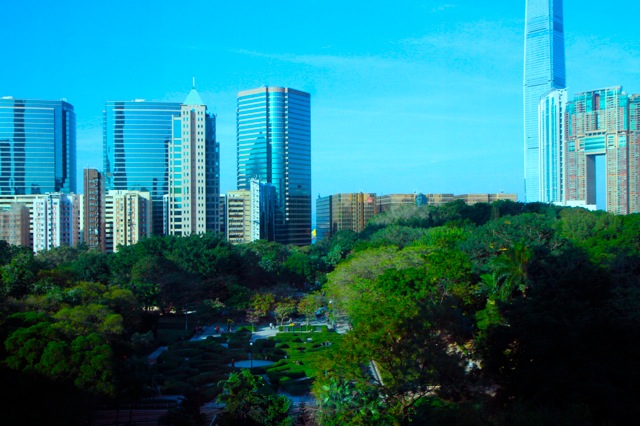 THE VIEW FROM MY ROOM: THE KOWLOON PARK.