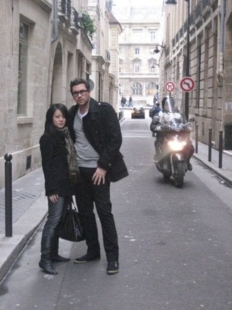 Dan Levy and I channeling our inner Parisians, January 2007. 