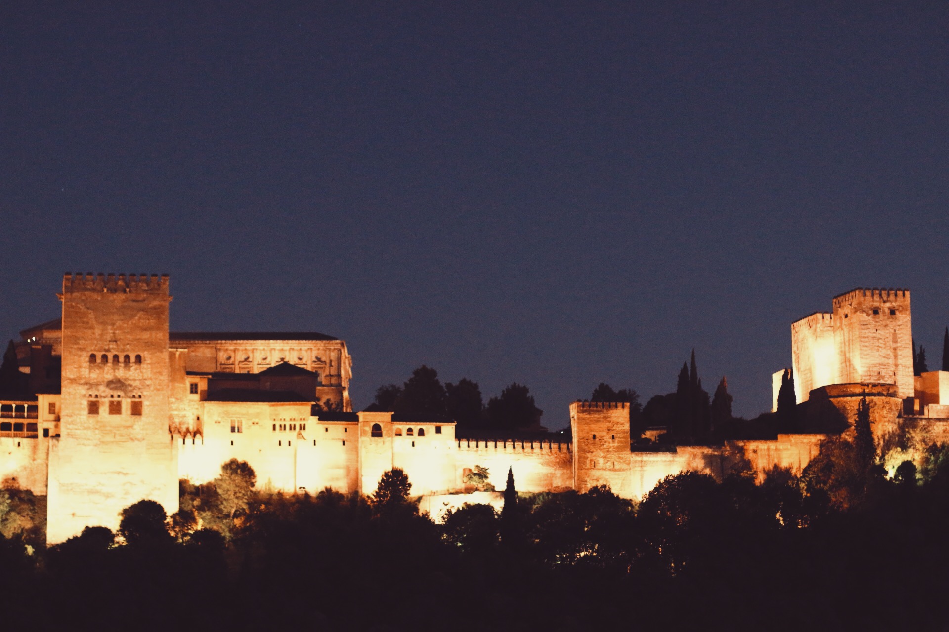 THE ALHAMBRA AFTER SUNDOWN