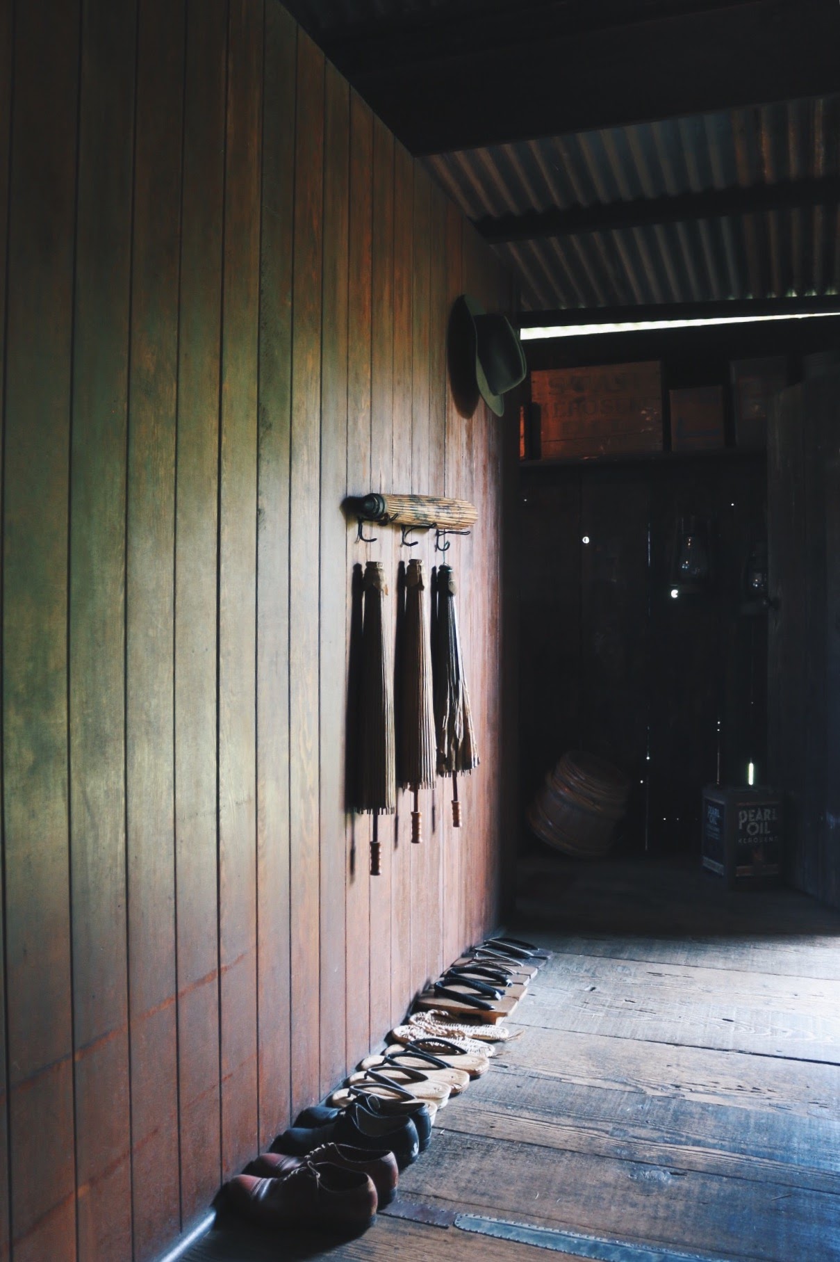 INSIDE THE UCHIDA FARMHOUSE 