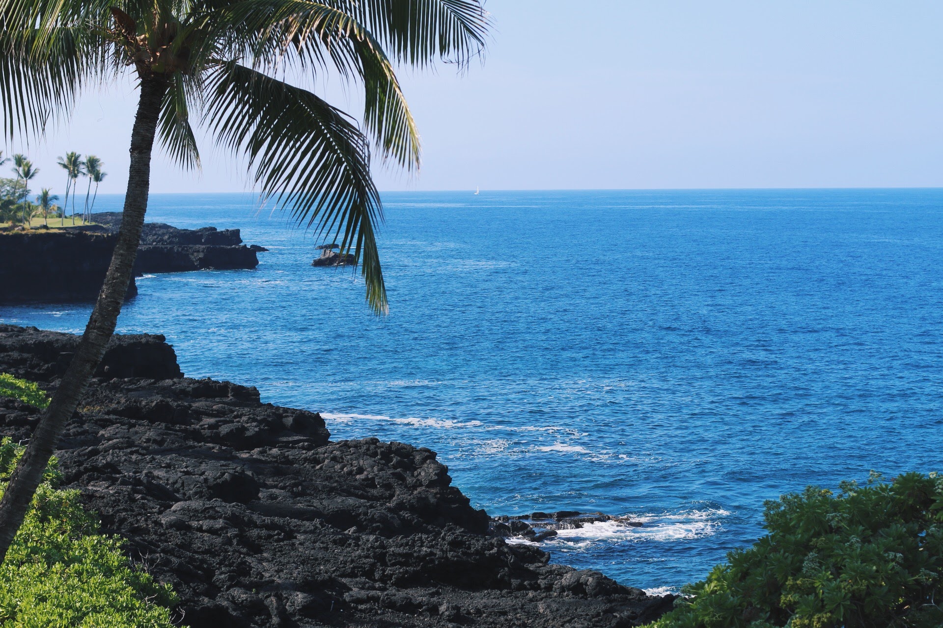 ...AND THE VIEW OF KEAUHOU BAY FROM MY BALCONY