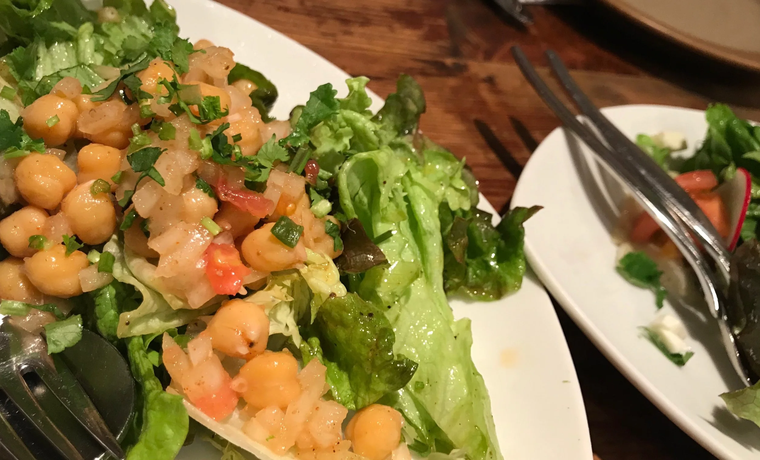 Chickpea salad at Gurgaon