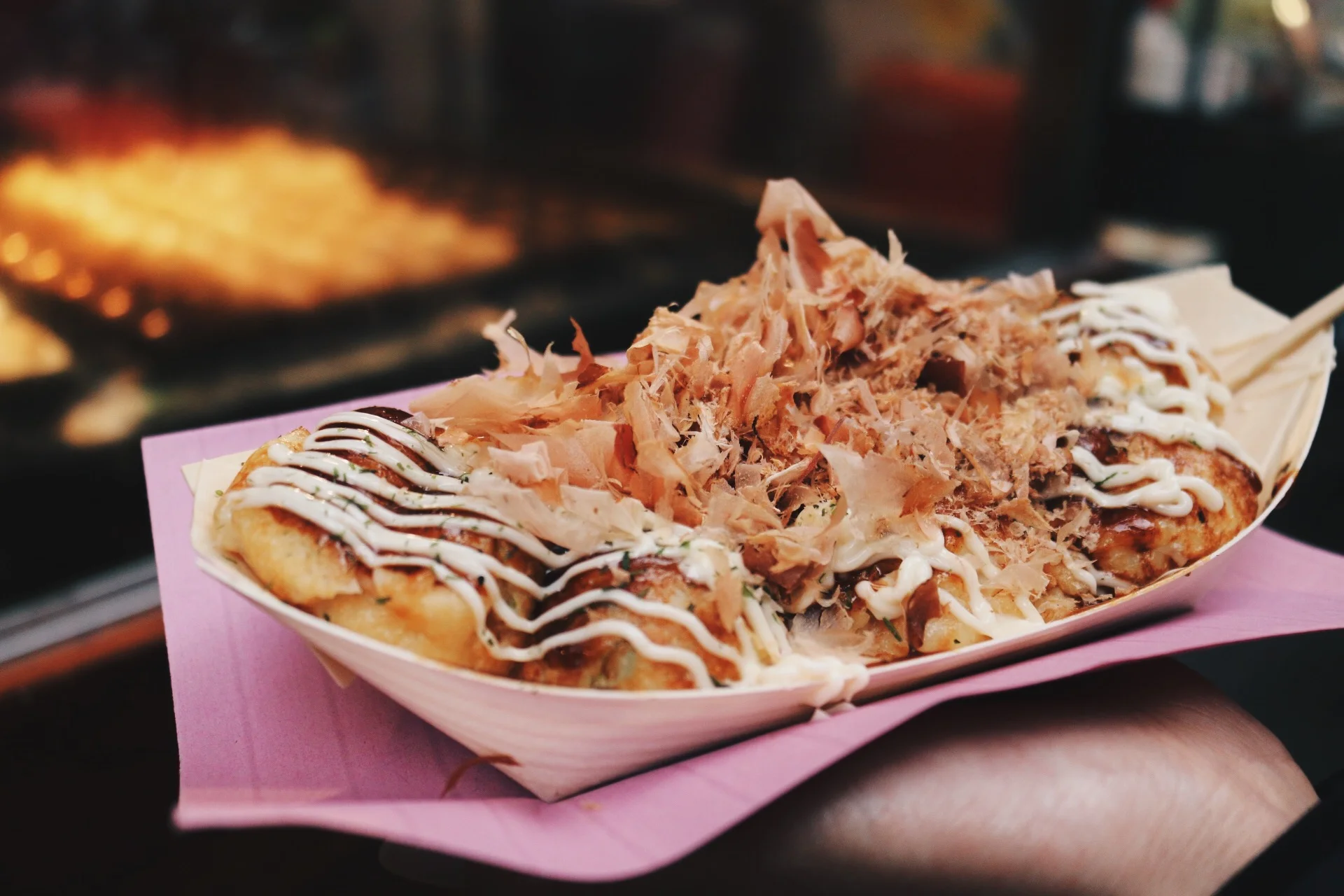Takoyaki, after.