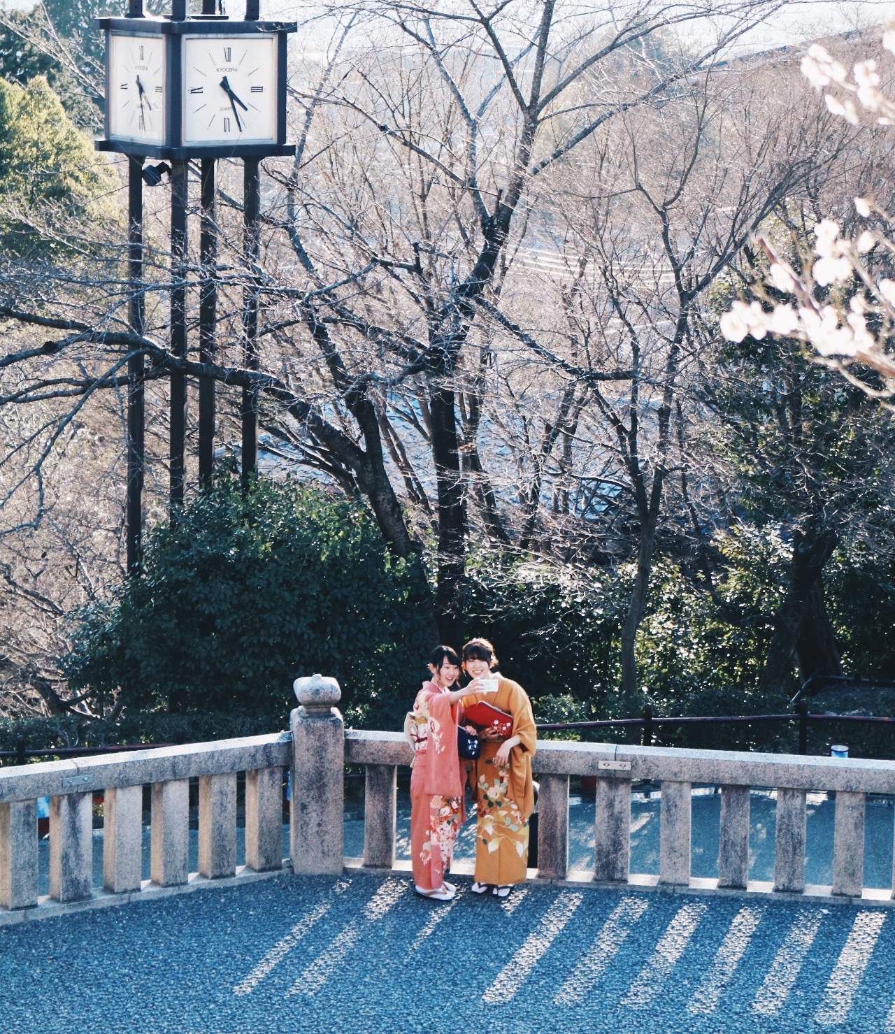 Kiyomizu-dera is massive and you can catch cute moments like this in every pocket