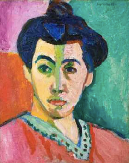 Green Stripe, 1905, Henri Matisse.  