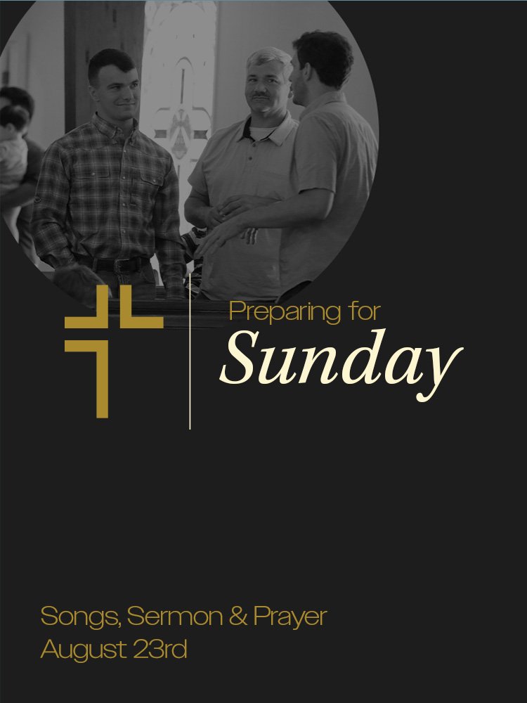 We're looking forward to worshiping together tomorrow. Make plans to join us!

9:30 - Children's Bible Study
9:45 - Corporate Prayer
10:30 - Worship Gathering