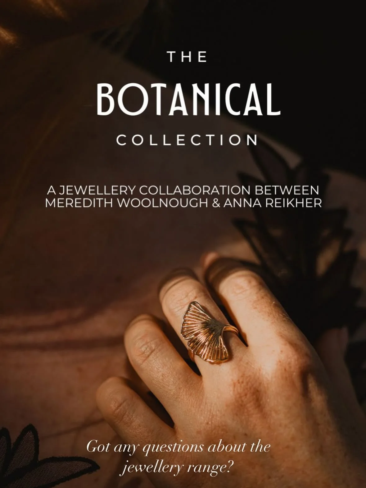 I&rsquo;m excited to announce that &lsquo;The Botanical Collection&rsquo; - my jewellery collaboration with @annareikherjewelry -  has been relaunched (thanks to everyone who asked us to bring it back). This leaf focused collection transforms some of