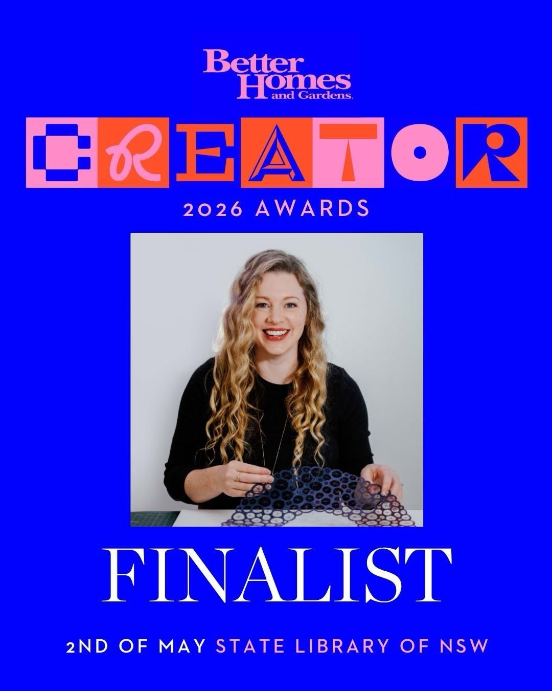 I am honoured to have been nominated for the @bhgaus 2026 Creators award (sculpture and textile artist category). What a dream ❤️

There will be an event at the State Library of NSW on May 2nd which includes some great sounding panel discussions. If 