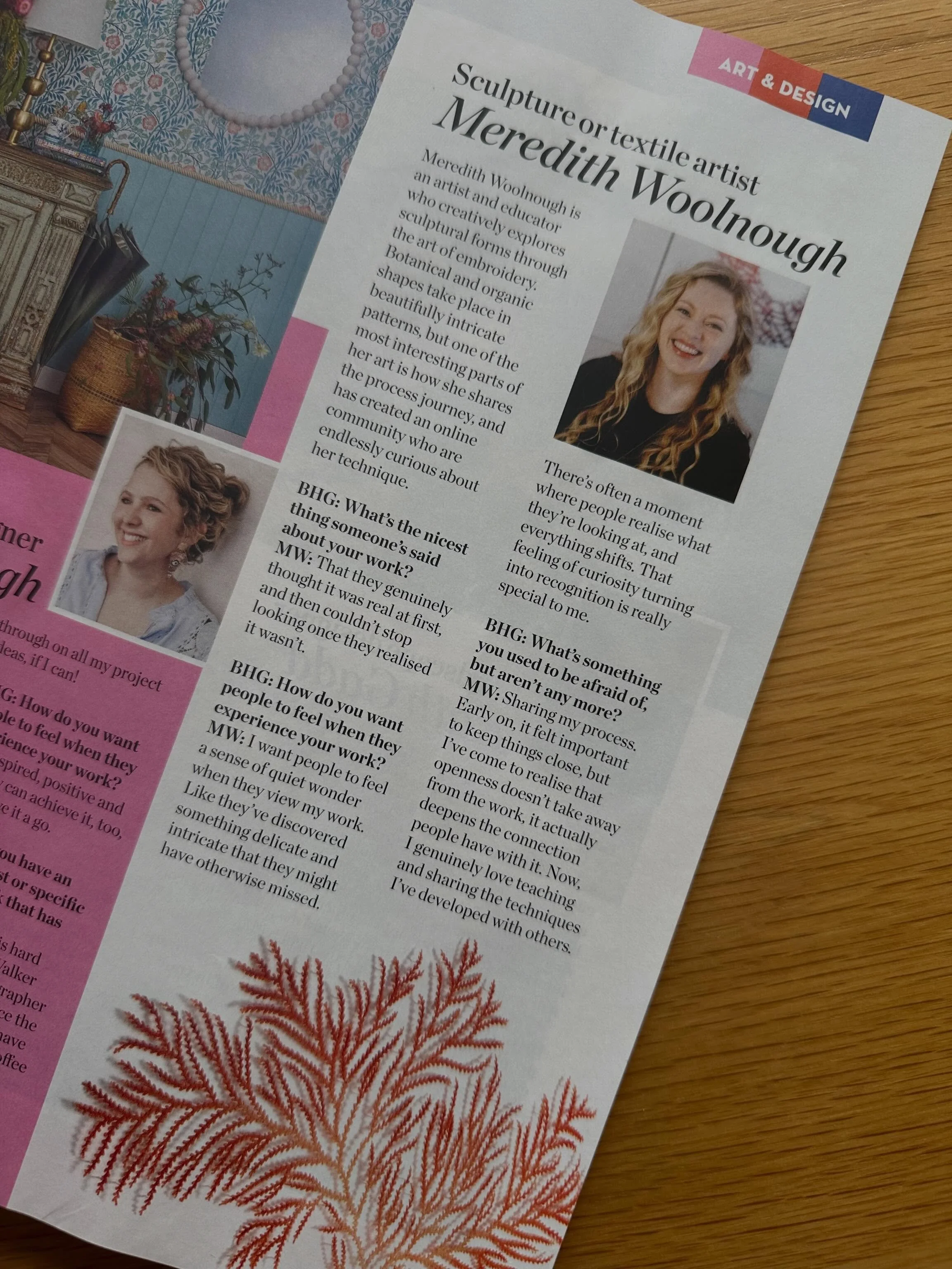 Hitting newsagent shelves today! The new issue of Better Homes &amp; Gardens Magazine features the full line up of winners of the 2026 Creator awards - including a a wee interview with yours truly ☺️

I forgot the simple pleasure of flicking through 