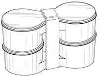 Container configuration US D694628 S1