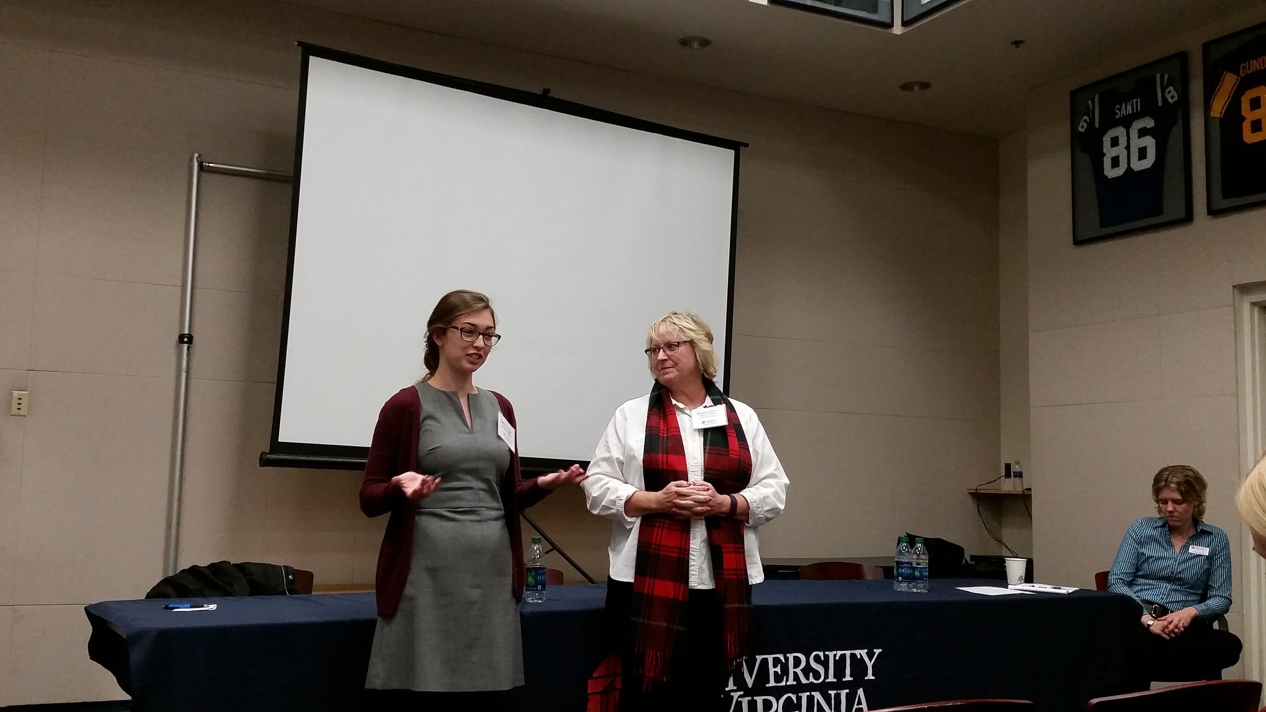 Sarah Olijar, UVA student and Madison House Head Program Director, presented on volunteer management.