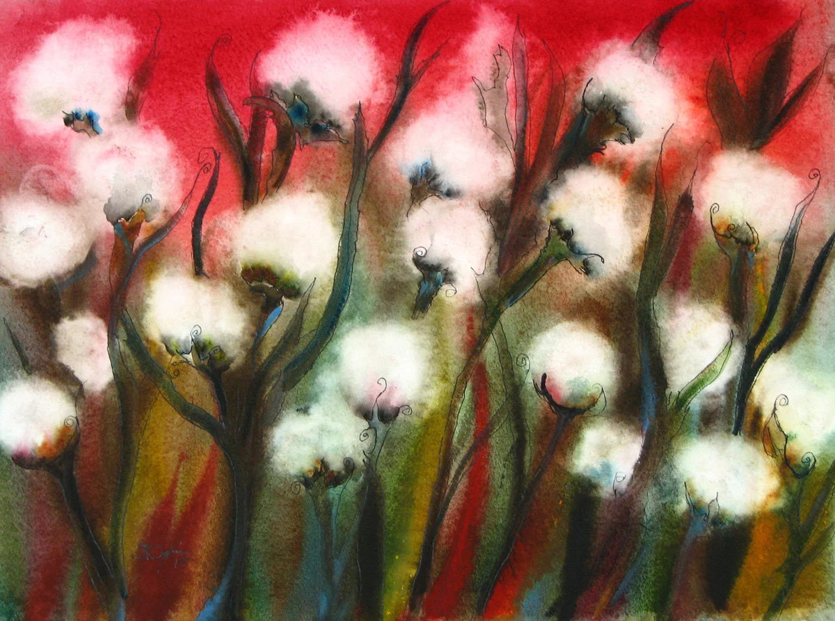 Scarlet Cotton, 4 x 6" blank inside