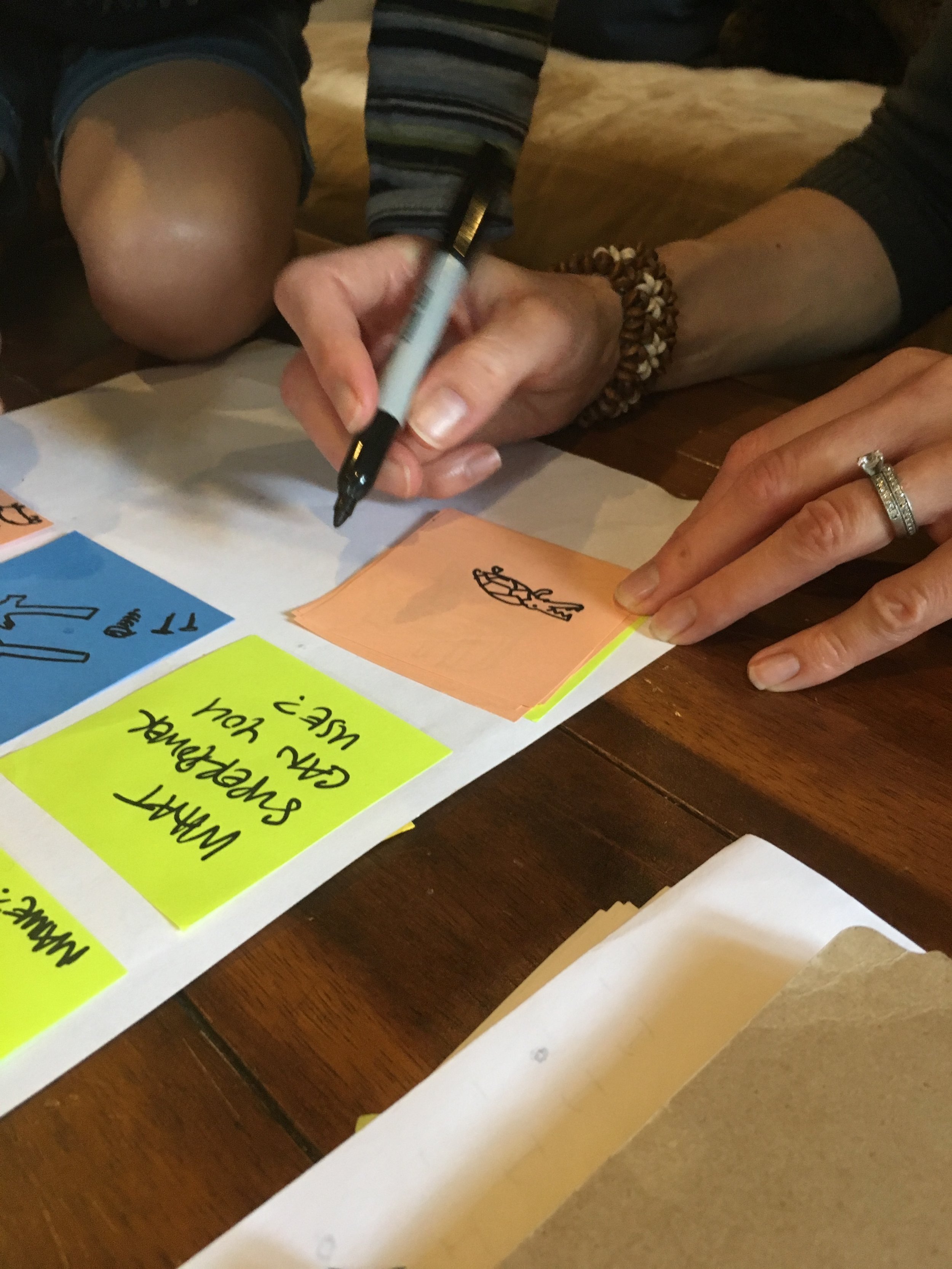 Choosing to create a gift to give.
