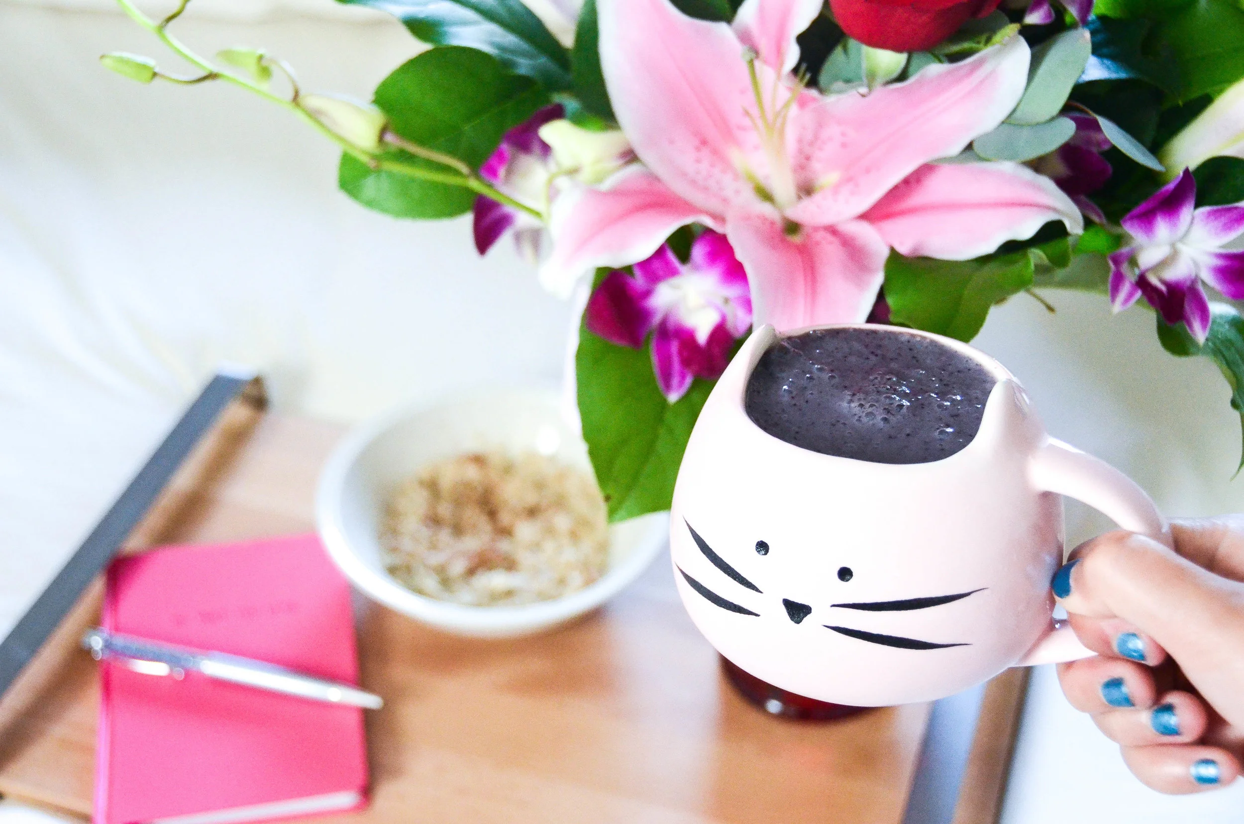 Simple and Quick Breakfast Ideas + Kitty Mug GIVEAWAY