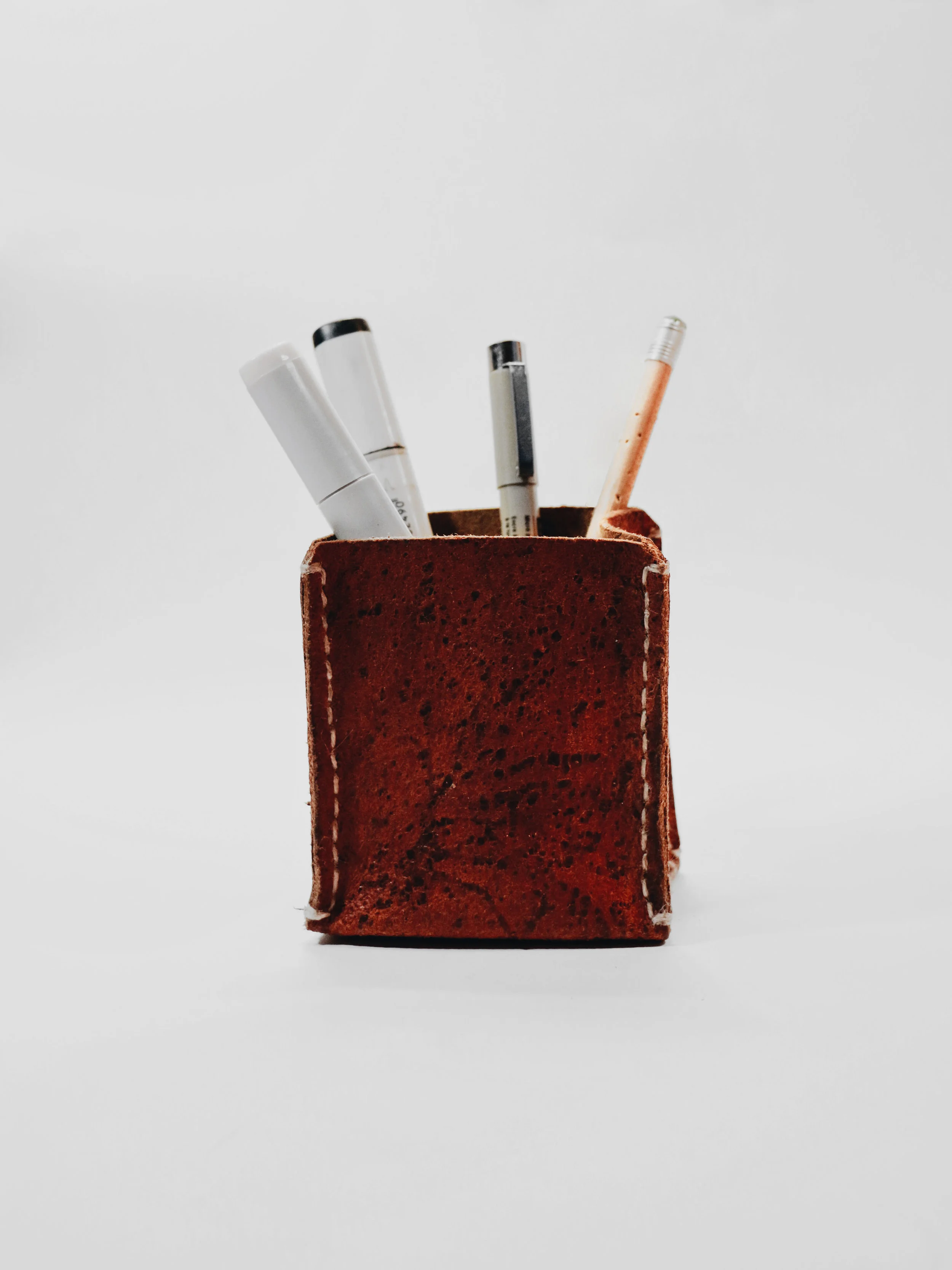 Leather Pencil Cup