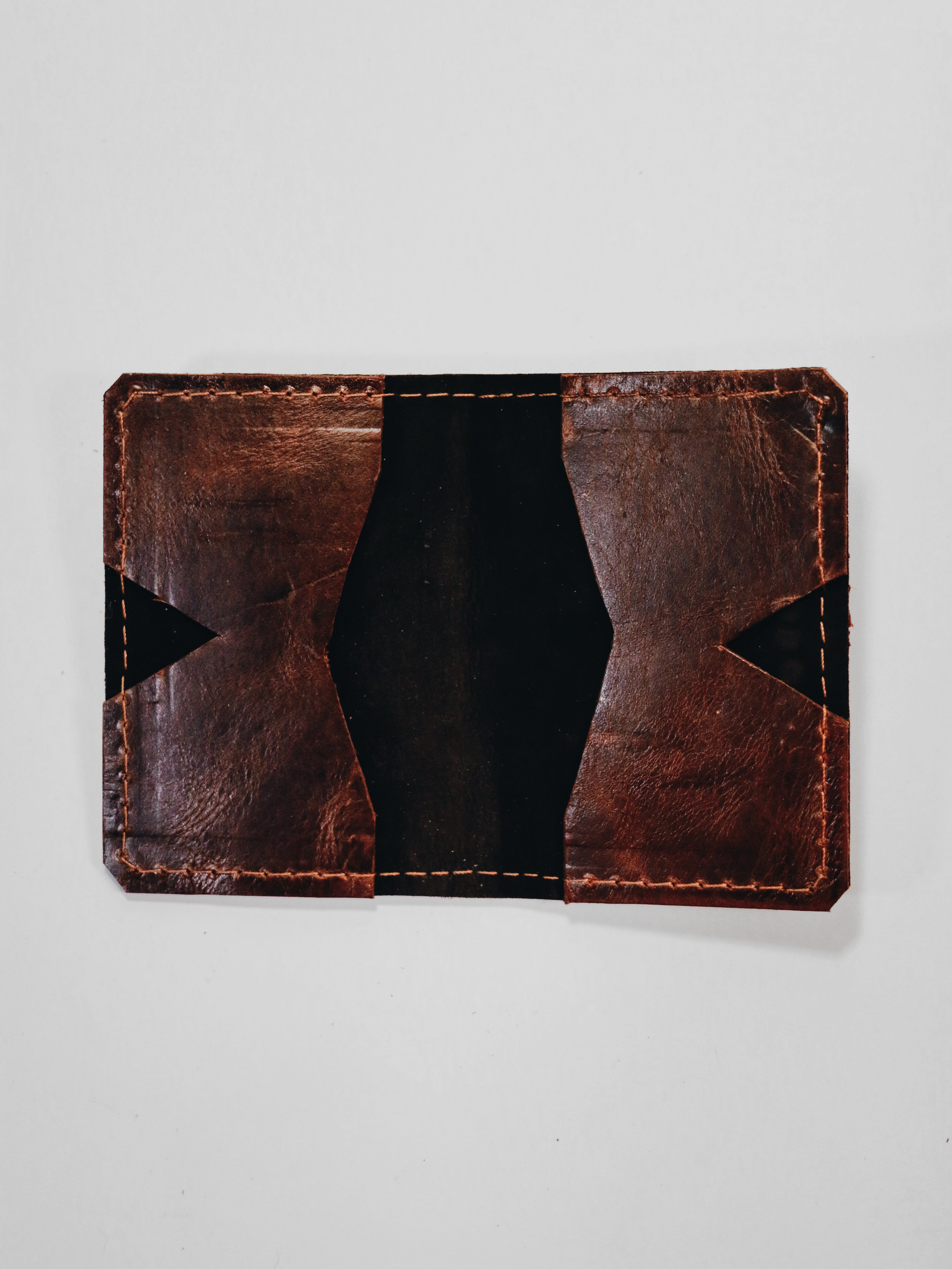 Brown Leather Commuter Wallet