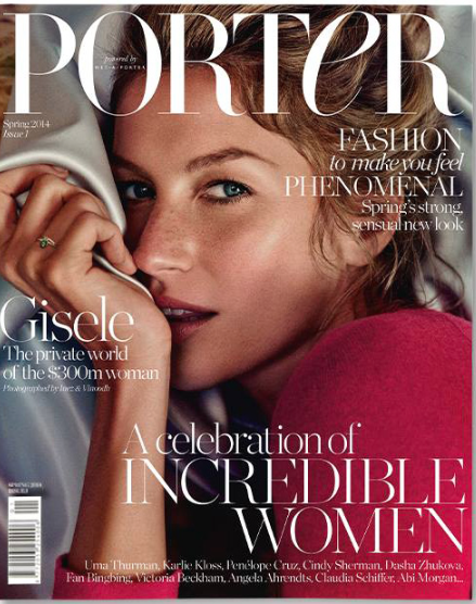 Porter Magazine Spring 2014 Photographed by Inez van Lamsweerde & Vinoodh Matadin Styled by Alex White Featuring Giselle Bundchen