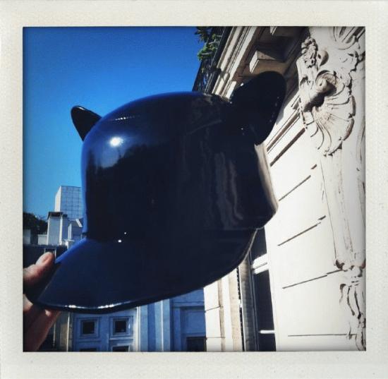 15.30, 7 Ave Montaigne, Givenchy patent panther ears.